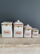 4 Pots à Épices Anciens en
