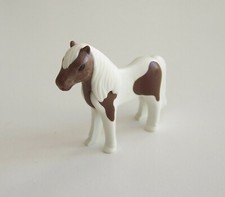 PLAYMOBIL (T3168) CENTRE EQUESTRE - Poney Blanc & Marron 5291 5660 
