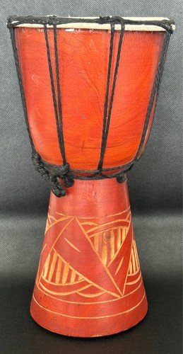 Djembe tall hand - 11.5", carved