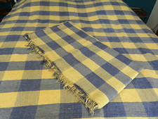 Dessus de lit, jeté canapé, tenture coton fait main vintage 195x165