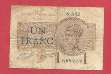 BILLET DE NECESSITE  1 franc