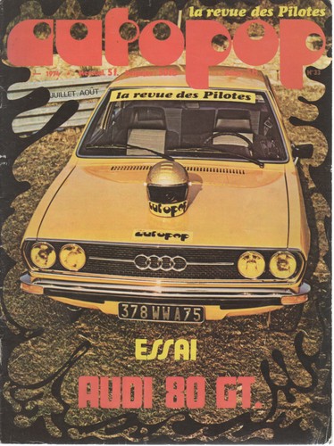 Autopop 1974 essai audi 80 - 1974,