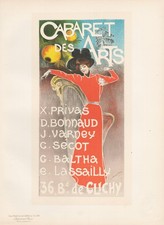 Affiche Art Nouveau Cabaret