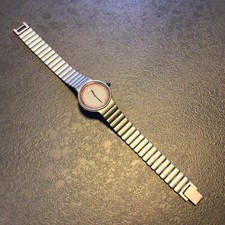 Montre femme Seiko neuve à quartz - Pile neuve - Métal gris métalisé "titanium"