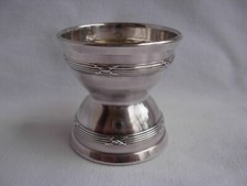  ANTIQUE FRENCH STERLING SILVER EGG CUP,"DIABOLO",LOUIS 16 STYLE,LATE 19th.