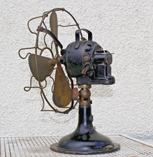 Rare Ventilateur MARELLI début 1900 Art Déco Design Vintage Hauteur 42cm