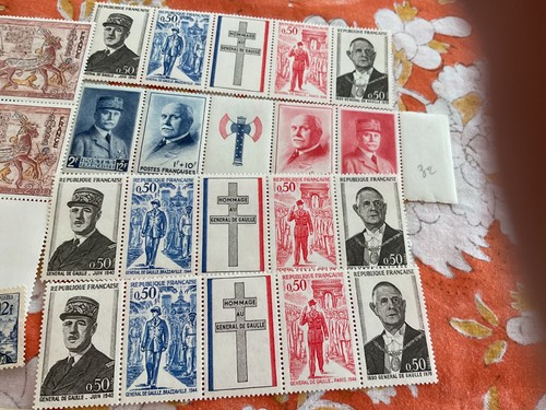 Lot timbres france non - lot,