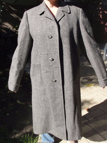 Men harris tweed top coat - harris,