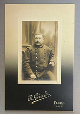 ANCIENNE PHOTOGRAPHIE CABINET R.GIRARD A FLERS 61 SOLDAT EN UNIFORME