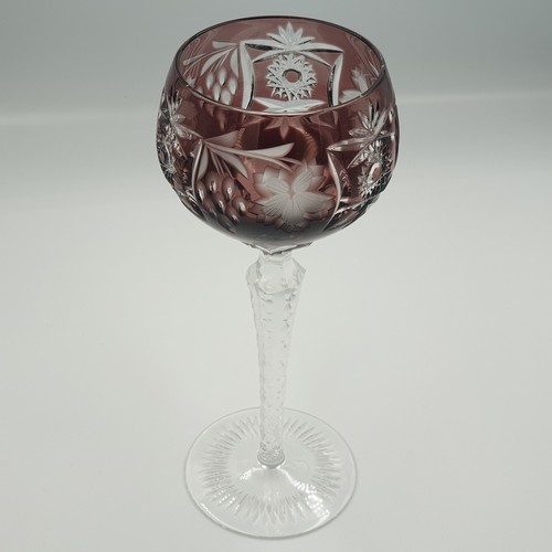 Beau verre vin signé - vin,