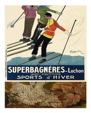 Art mural ski vintage décor