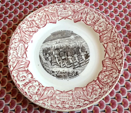 Rare assiette parlante - assiette,