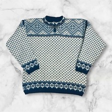 Pull 1/4 Dale Of Norway à Motifs Y2K - Pure Laine - S