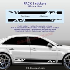 Autocollant bande A4 compatible bas de caisse AUDI A4 sticker sport racing 965