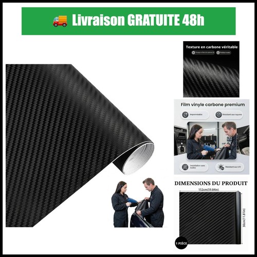 Film vinyle carbone - , 3d