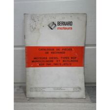 Moteur BERNARD Diesel BDP - Catalogue pieces detachees