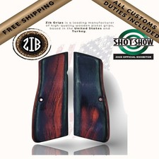 Poignées Zib Poignées de pistolet en bois stratifié pour Browning Hi-Power...