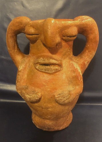 Urne tribale anthropomorphe - urne,
