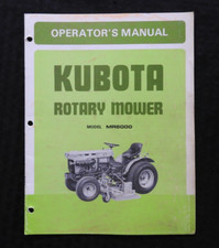 Kubota B7100 Tracteur " Modèle MR6000 Tondeuse Pont " Opérateurs & Pièces