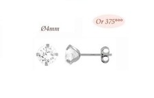 Boucles oreilles puce diamant - boucles,