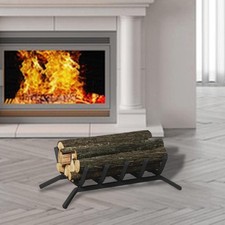 Accessoire de rangement pour grille de cheminée - Porte-bûches robuste pour