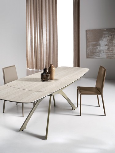 Table manger effet marbre - table,