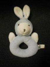 559/ doudou hochet lapin blanc