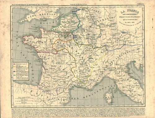 Gravure ancienne carte