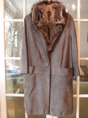 Superbe manteau daim - manteau, en