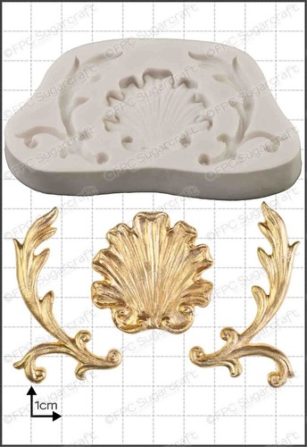 Moule silicone baroque coque - silicone,