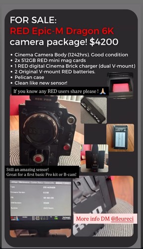 Red epic dragon camera - red, epic-m