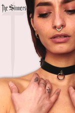 Collier Ras De Cou Fin Cuir