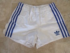 Short rugby SUA AGEN vintage ADIDAS années 90 blanc bleu M