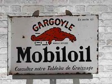 Plaque émaillée MOBILOIL