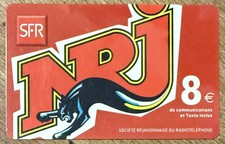 LA RÉUNION SFR LA CARTE NRJ 8€ 01/06 RECHARGE GSM TELECARTE SCHEDA PHONE CARD