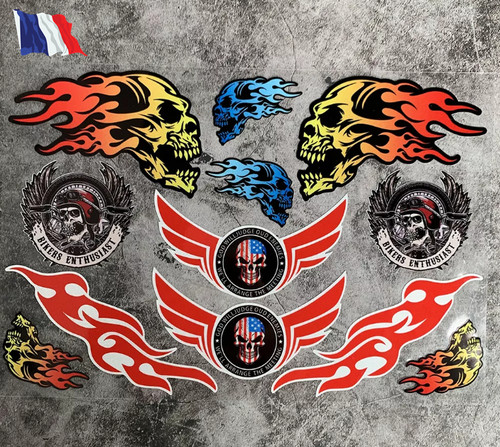 Autocollant moto harley - autocollant,