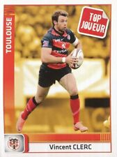 017 VINCENT CLERC # STADE TOULOUSAIN RECORD D'ESSAIS STICKER PANINI RUGBY 2018
