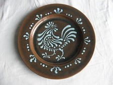 Superbe grand plat céramique et émaux Poterie Saint Romain Salernes (Var -83-)