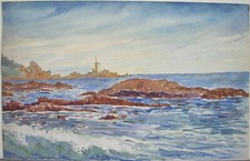 MAGNIFIQUE PAYSAGE, LE PHARE, vers 1910/1920