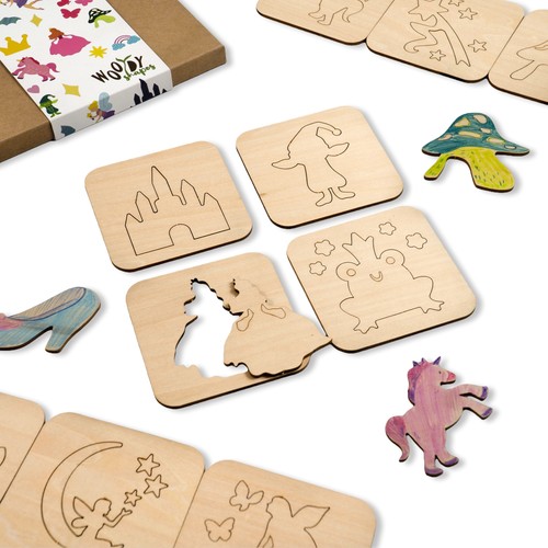 Pièces pochoirs en bois - pièces,