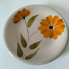 Grande assiette vintage italienne – décor floral peint à la main – Primula