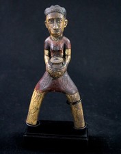 Art Africain Afrique Africa - Lance Pierre Baoulé Baule Akan Socle - 17 Cms ++++