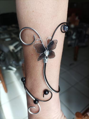 Bracelet fil aluminium - bracelet,