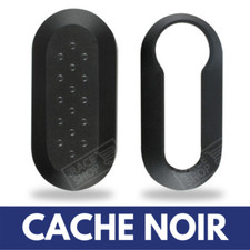 Cache Noir pour Boitier Coque Clé de voiture Plip Télécommande Fiat Grande Punto
