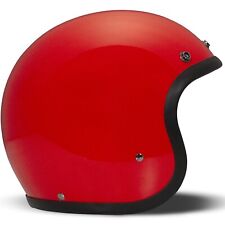 Casque De Moto Jet L - DMD SOLIDE RÉTRO Casque De Moto Vintage - Rouge