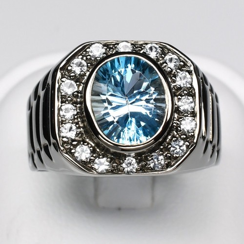 Bague argent 925 rhodié noir