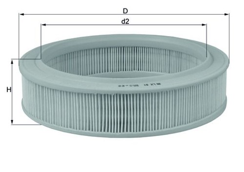 Filtre air mahle pour - à,