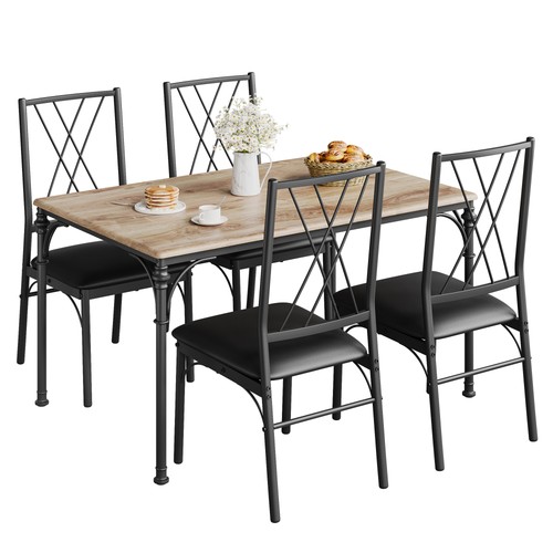 Dining table set for - table, 4