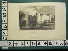 C1826 Impression Antique ~ Château De Sherbourn ~ Oxfordshire Radclyffe