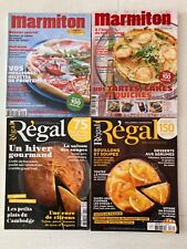 lot de 4 magazines de cuisine, plus de 400 recettes, Marmiton, Régal